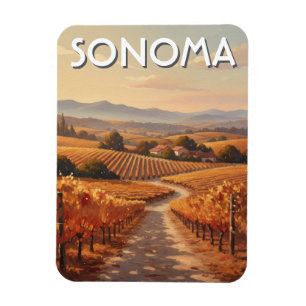 Sonoma Valley California Travel Magnet