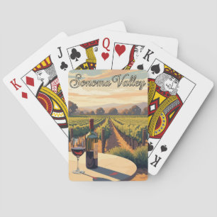 Sonoma Valley California Travel Playing Cards