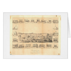 Sonora, CA. Panoramic Map 1854 (1647A) -Unrestored