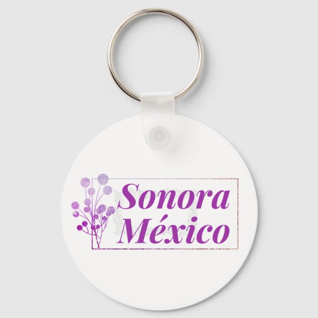 Sonora Mexico Travel Destination Bridesmaid  Keychain (Front)
