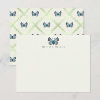 Sonoran Blue Butterfly Flat Note Card