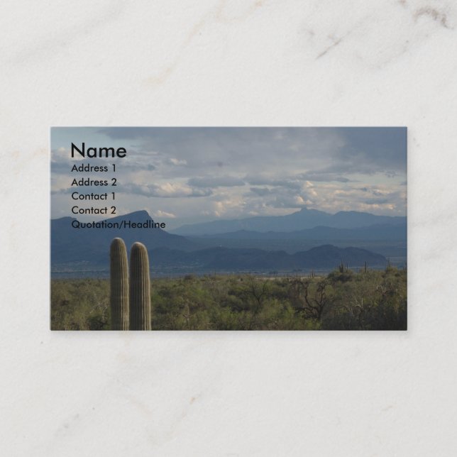 Sonoran Desert Business Cards (Front)