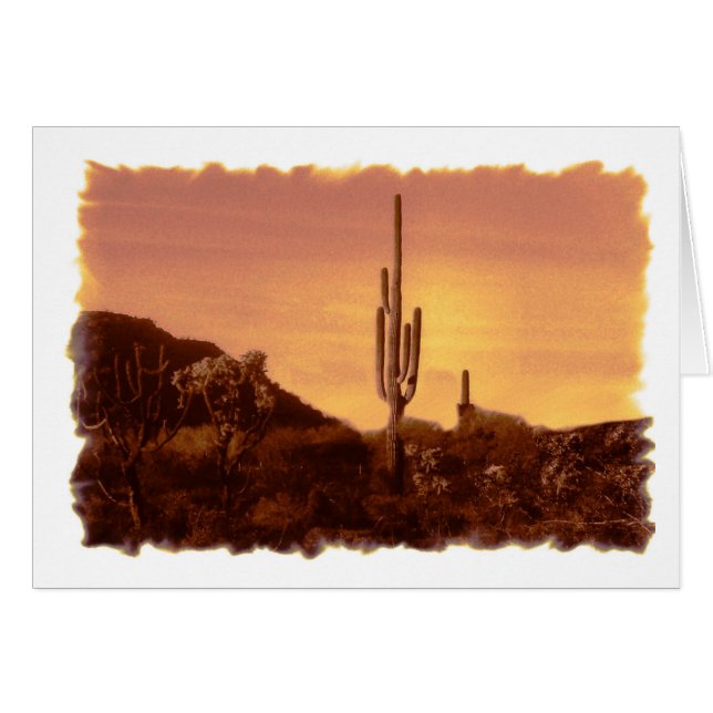 Sonoran sunset card (Front Horizontal)