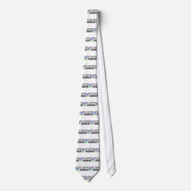 son's an accountant tie (Front)