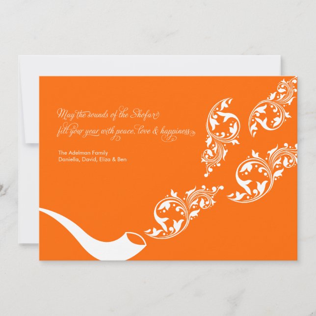 Sons de la carte à plat Shofar (Devant)