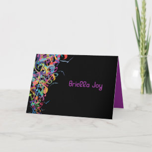 SONS DE LA TORAH Bat Bar Mitzvah Carte de remercie