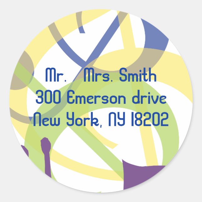 SONS DE LA TORAH RÉPONSE RETOUR autocollants lable (Devant)