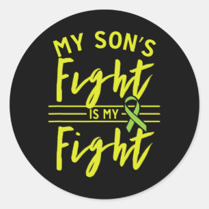 Son's Fight Is My Fight Kidney Disease Awareness Classic Round Sticker