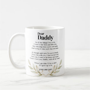 Son's Heartfelt Message to Daddy Coffee Mug