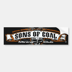 SONS OF COAL MINING CLUB BUMPER STICKER