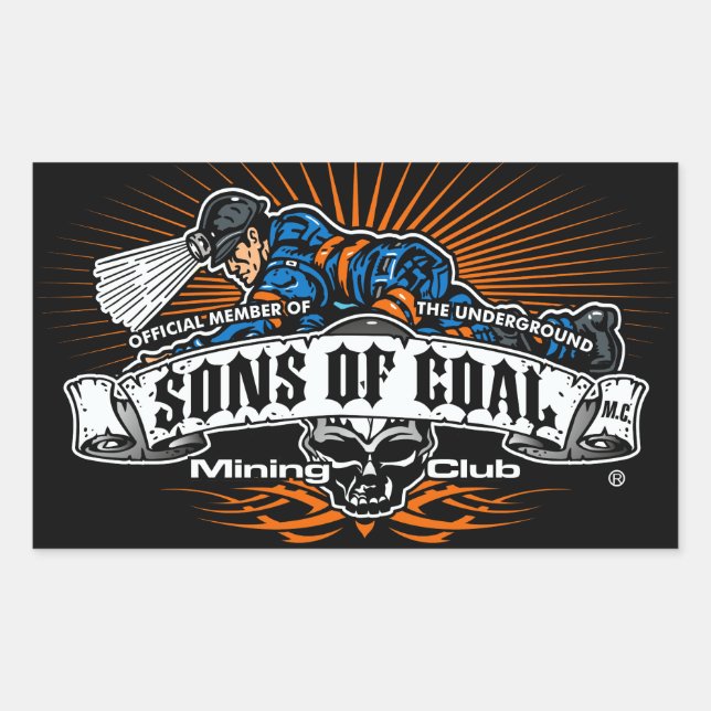 SONS OF COAL MINING CLUB STICKER (Front)
