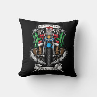 Sons Of Santa Claus North Pole Chapter Throw Pillow
