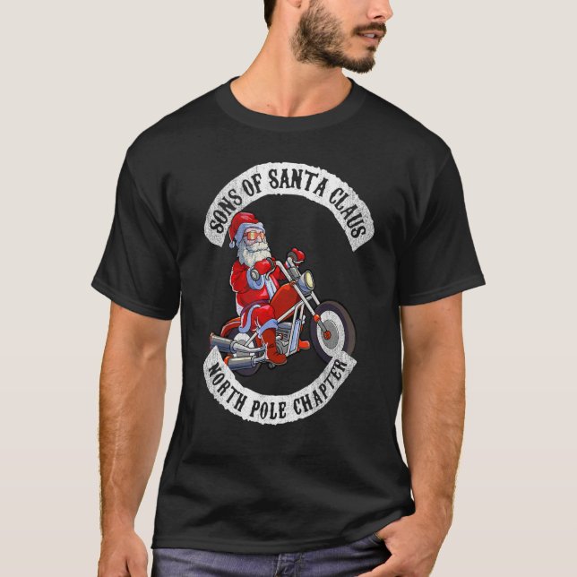 Sons Of Santa Claus The North Pole Chapter Santa B T-Shirt (Front)
