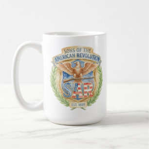 Sons of the American Revolution SAR Est 1889 Pride Coffee Mug