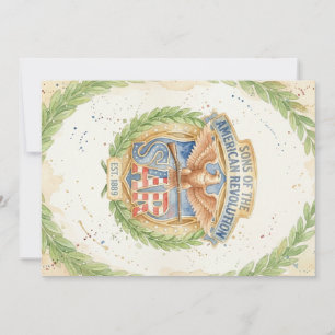 Sons of the American Revolution SAR Est 1889 Pride Holiday Card