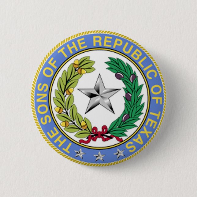 SONS of the REPUBLIC OF TEXAS 2 Inch Round Button (Front)