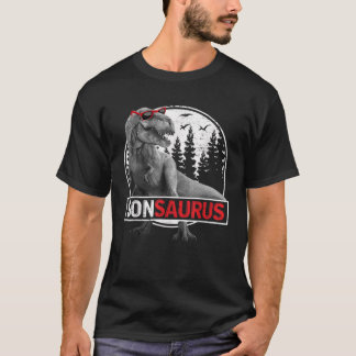 sonsaurus T Rex Dinosaur son Saurus Family Matchin T-Shirt