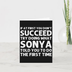 Sonya Name D Birthday Funny Christmas J  Card
