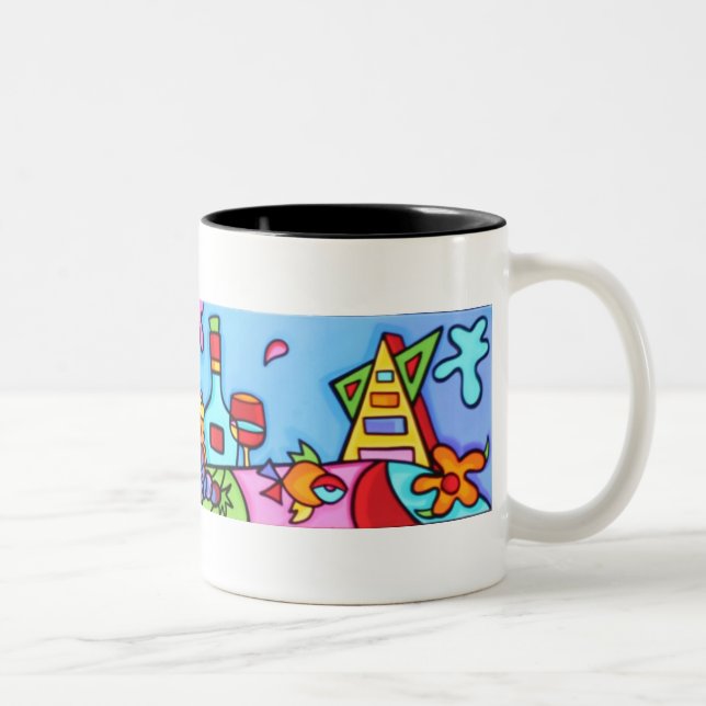 Sonya Paz - Bay Area Wine Fun - Mug (Right)