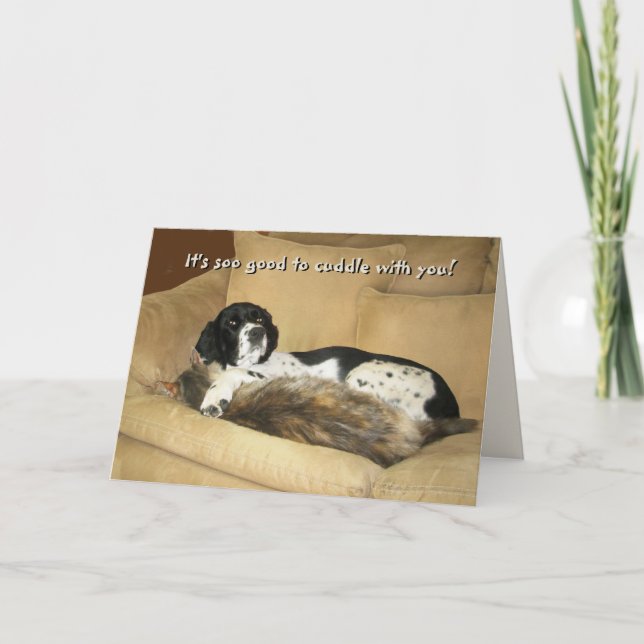 Soo good to cuddle with you holiday card (Front)