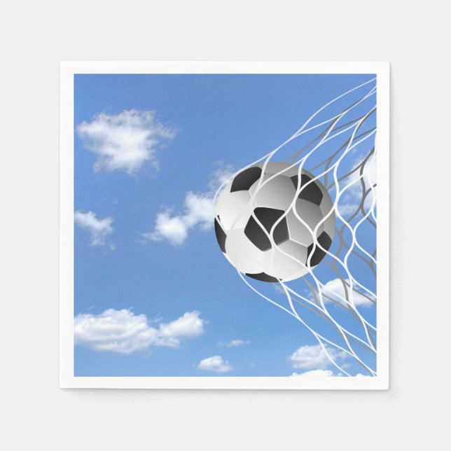 Soocer Ball in Net Napkin (Front)