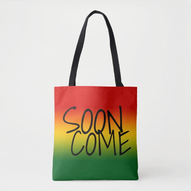 SOON COME - Jamaican Style Tote Bag (Front)