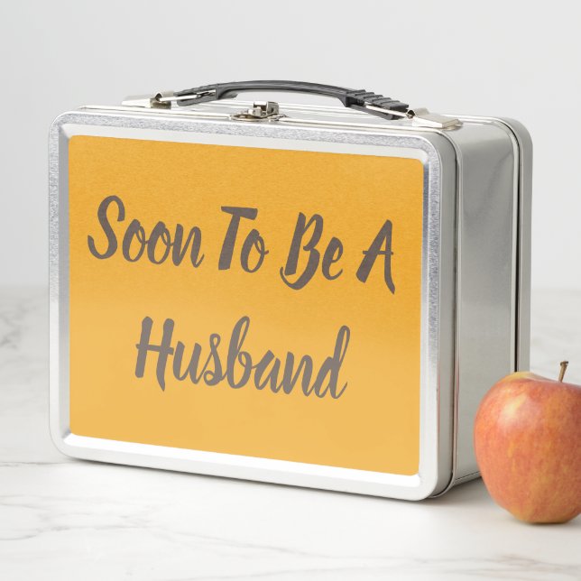 Soon To Be A Husband Metal Lunch Box (In Situ)