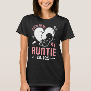 Soon To Be Auntie 2023, Baby Reveal, Mom Pregnancy T-Shirt