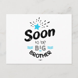 Soon to be big brother postcard