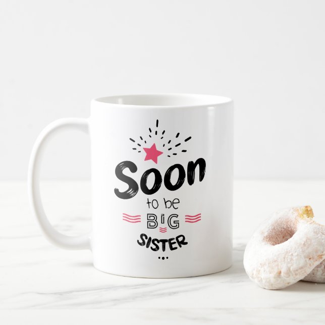 Soon to be big sister coffee mug (With Donut)