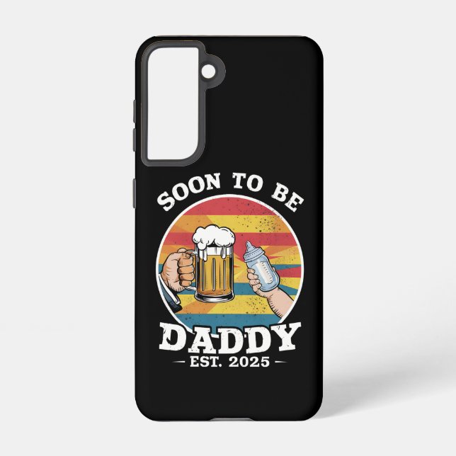 Soon To Be Daddy 2025 First Time Daddy 2025 Retro  Samsung Galaxy S21 Case (Back)