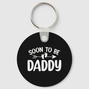 Soon To Be Daddy Funny Pregnancy Announcement Fath Keychain