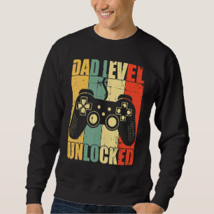 Soon To Be Father Dad Level Unlocked Pregnancy Ann Sweatshirt