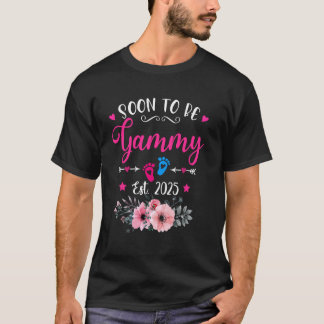 Soon To Be Gammy 2025 Mothers Day Promoted To Mom T-Shirt