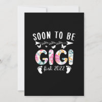 Soon To Be Gigi Est 2022 Floral New Grandma Mother