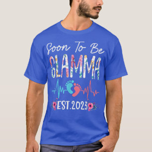 Soon to be Glamma 2023 Mothers Day Christmas First T-Shirt