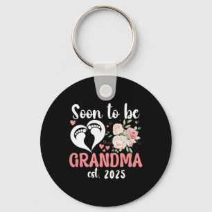 Soon To Be Grandma 2025 Mother's Day For New Grand Keychain