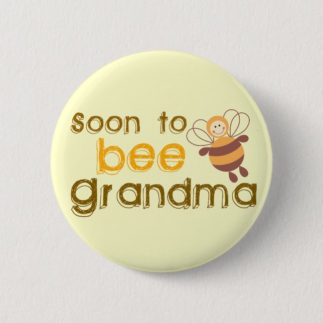 Soon to be Grandma 2 Inch Round Button (Front)