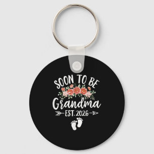 Soon To Be Grandma Est. 2026 Mother's Day For New  Keychain