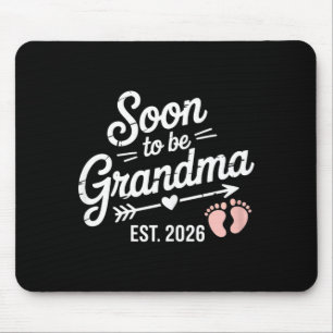 Soon To Be Grandma Pregnancy Announcement Est 2026 Mouse Pad