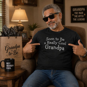 Soon To Be Grandpa Pregnancy Announcement Gift T-Shirt