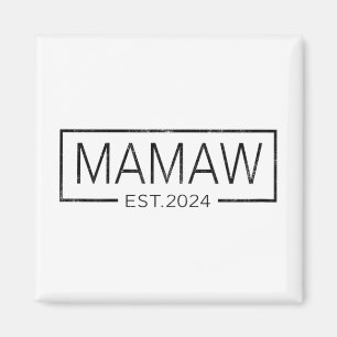 Soon To Be Mamaw 2024 Mothers Day Mamaw Est 2024  Magnet
