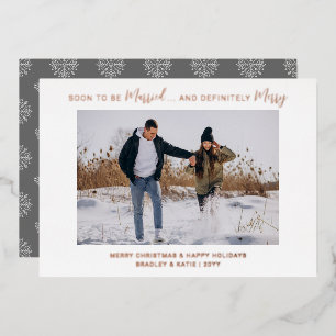 Soon To Be Married Engaged Merry Wedding Christmas