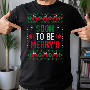 Soon to be Married Merry'd Christmas Bride & Groom T-Shirt