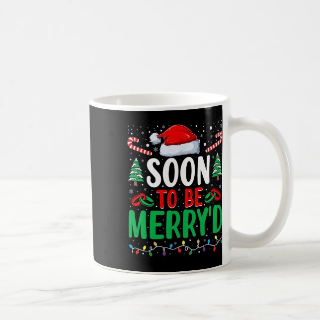 Soon To Be Merry'd Bride Engaged Matching Couples  Coffee Mug (Right)