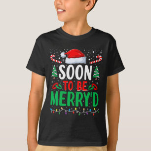 Soon To Be Merry'd Bride Engaged Matching Couples T-Shirt