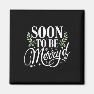 Soon To Be Merry'd Christmas Engaged Couple Matchi Magnet