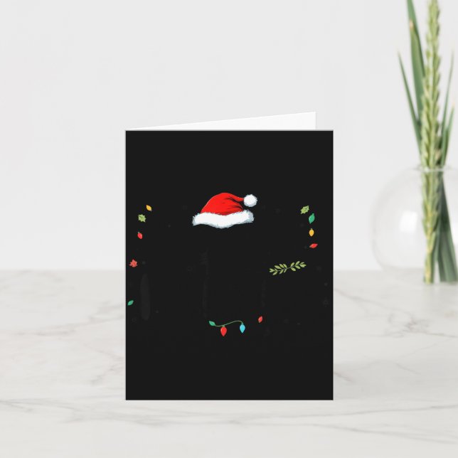 Soon To Be Merry'd Christmas Engaged Fiance Santa  Card (Front)