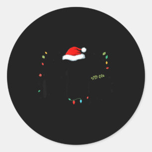 Soon To Be Merry'd Christmas Engaged Fiance Santa  Classic Round Sticker