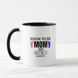 Soon to Be Mom 2027 Loading, aby shower Mug